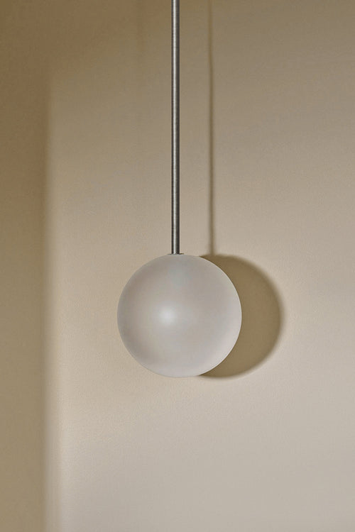 Orb Pendant Light, Large - Solid Rod