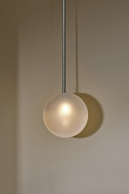 Orb Pendant Light, Large - Solid Rod