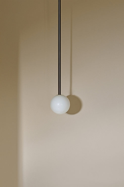 Orb Pendant Light, Small - Solid Rod