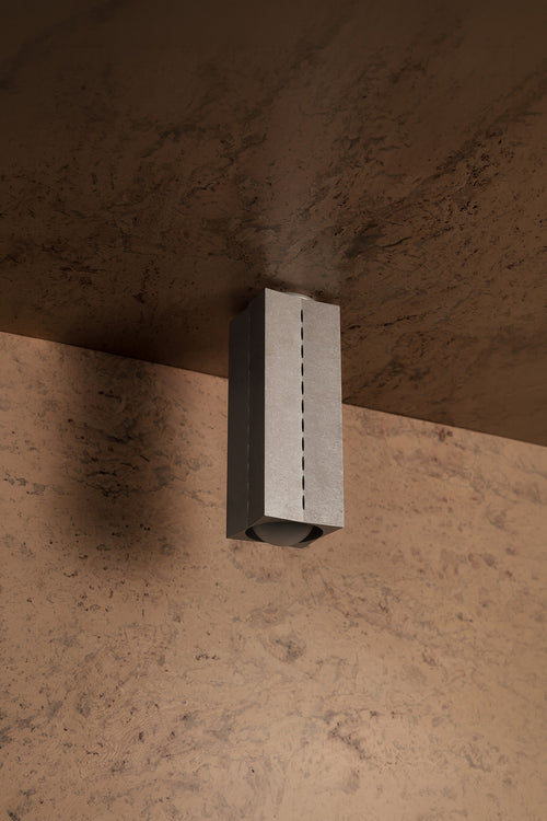 Polaris Ceiling, Lge, Tumbled Aluminium