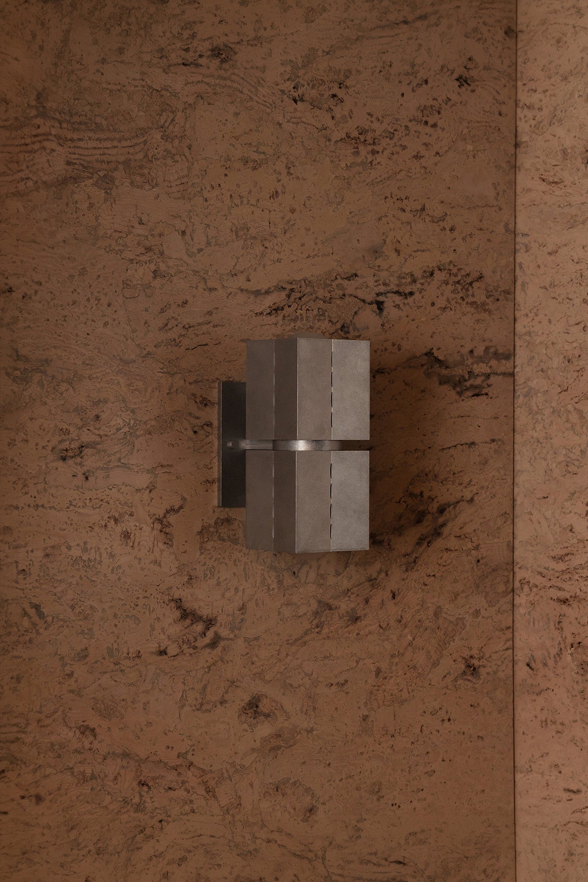 Polaris Wall Light, Sm, Tumbled Aluminium