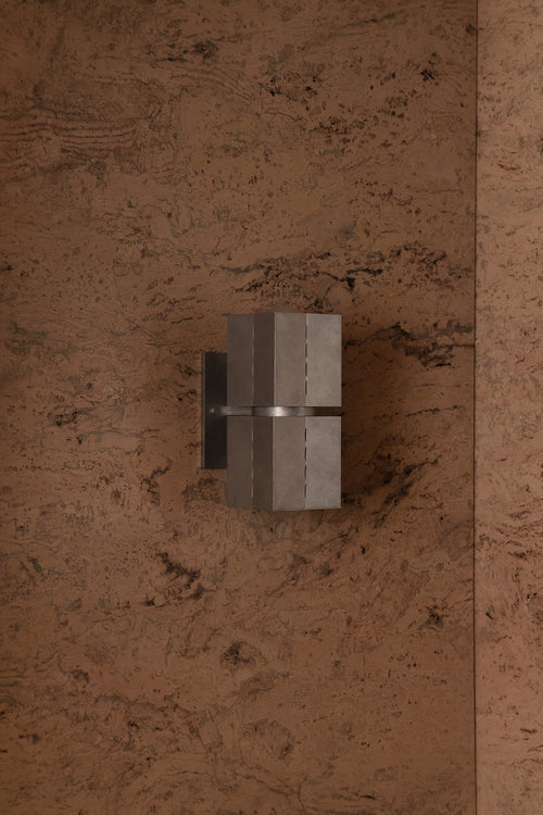 Polaris Wall Light, Sm, Tumbled Aluminium