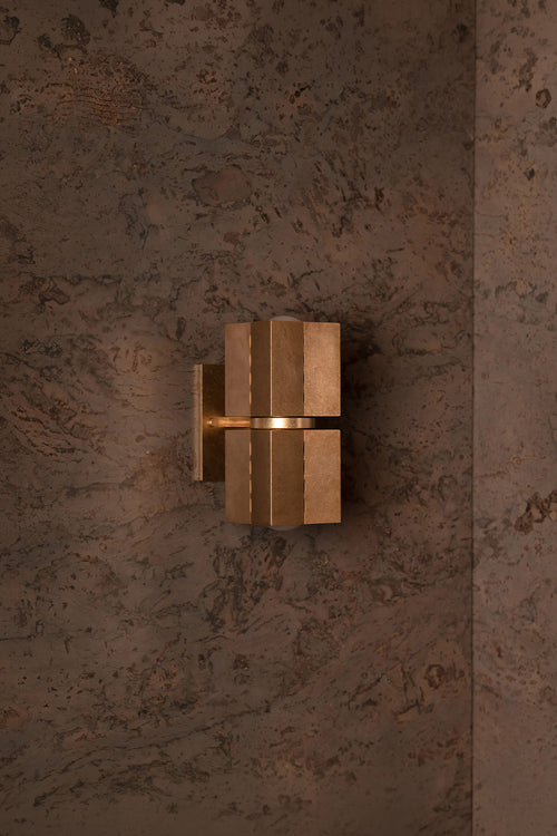 Polaris Wall Light, Sm, Tumbled Brass