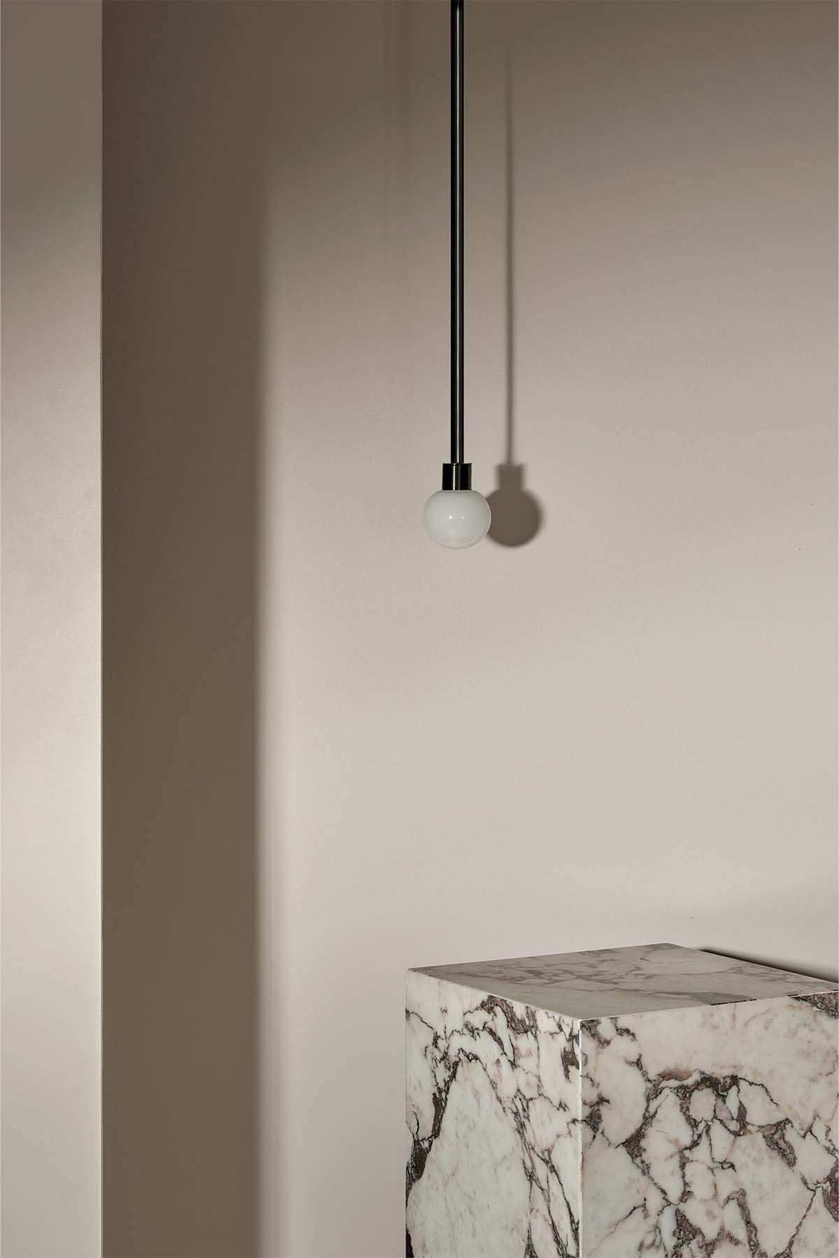 Orb Pendant Light, Mini - Solid Rod