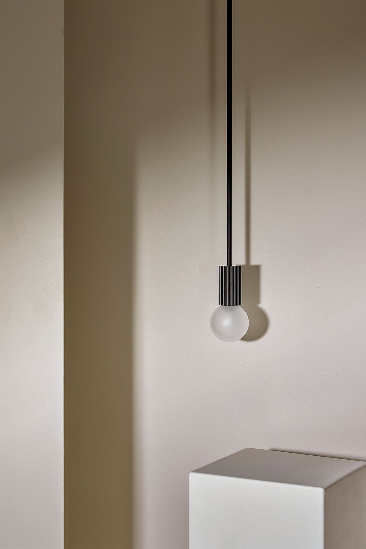 Attalos Pendant Light 95_700MM INCLUDED, Brushed Black - Marz DesignsMarz Designs