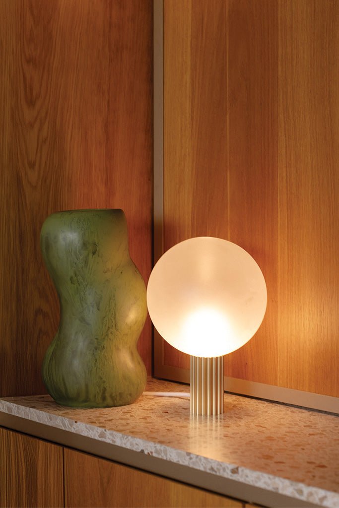 Attalos Table Lamp 200mm, 240V in Brass - Marz Designs - Marz Designs - Attalos Table Lamp 200mm, 240V in Brass