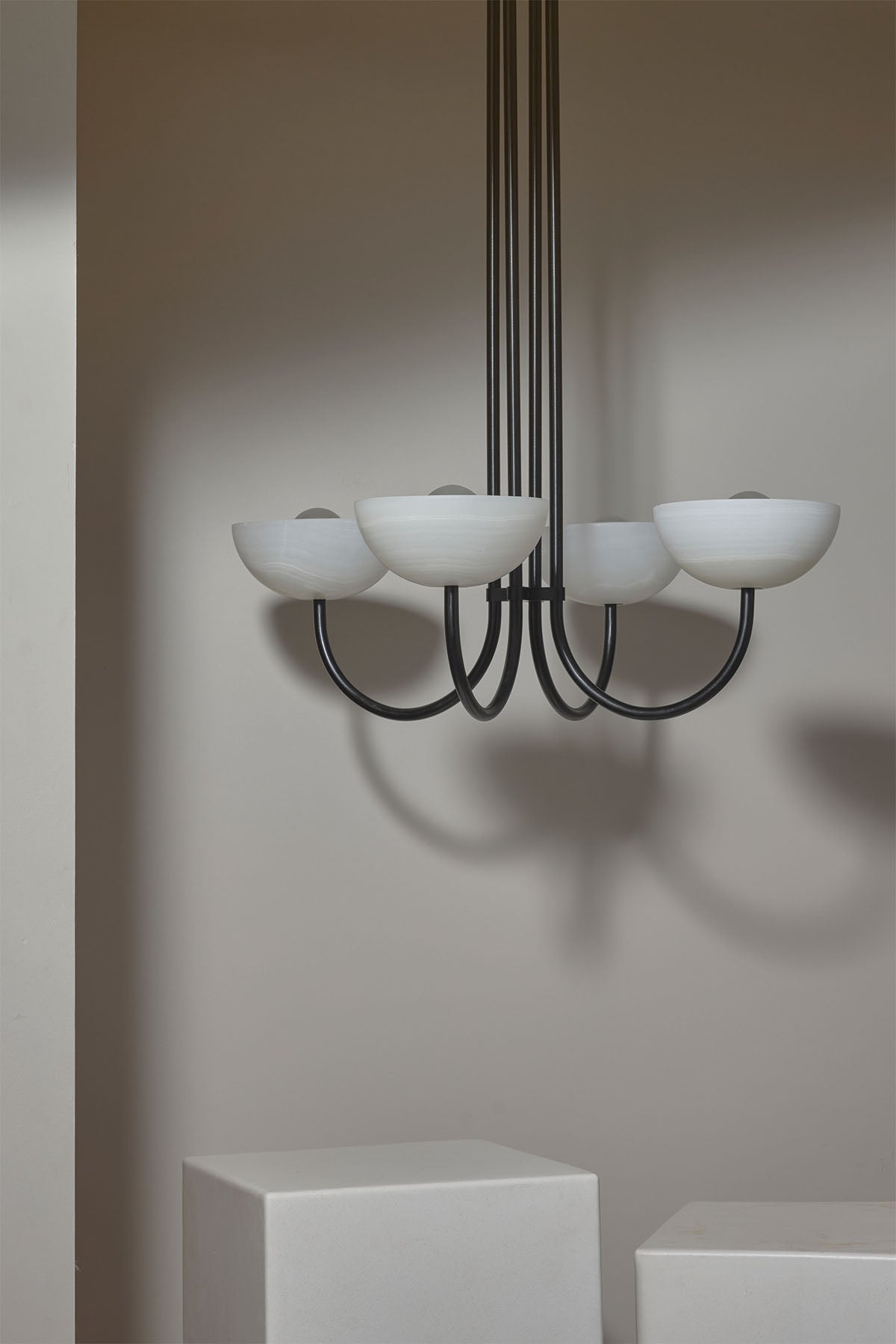 Aurelia Chandelier, Quad Pendant Light, Stone - Marz DesignsMarz Designs