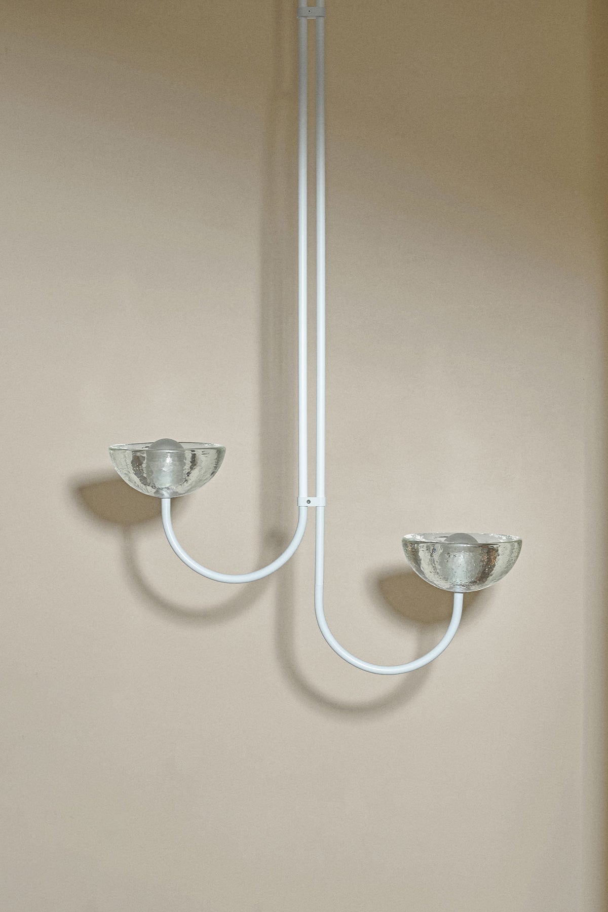 Aurelia Double Offset Pendant Light, Cast Glass - Marz Designs - Marz Designs - Aurelia Double Offset Pendant Light, Cast Glass