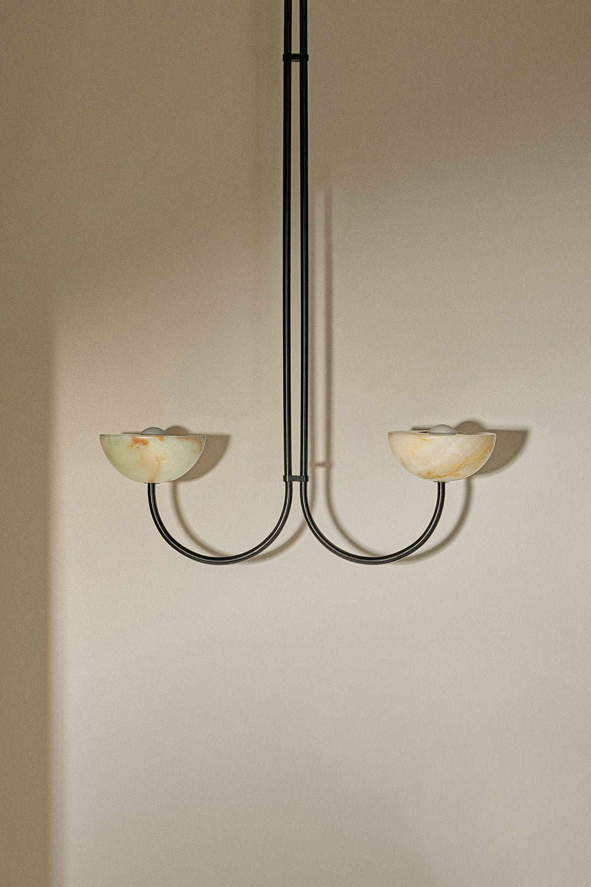 Aurelia Double Pendant Light, Stone - Marz Designs - Marz Designs - Aurelia Double Pendant Light, Stone