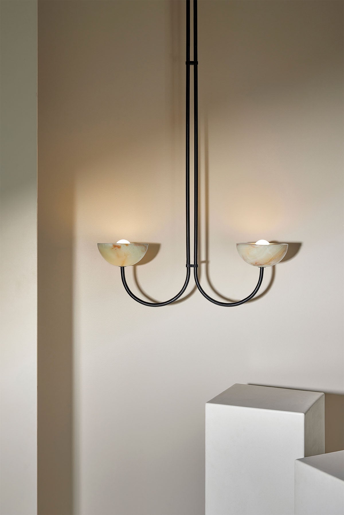 Aurelia Double Pendant Light, Stone - Marz DesignsMarz Designs