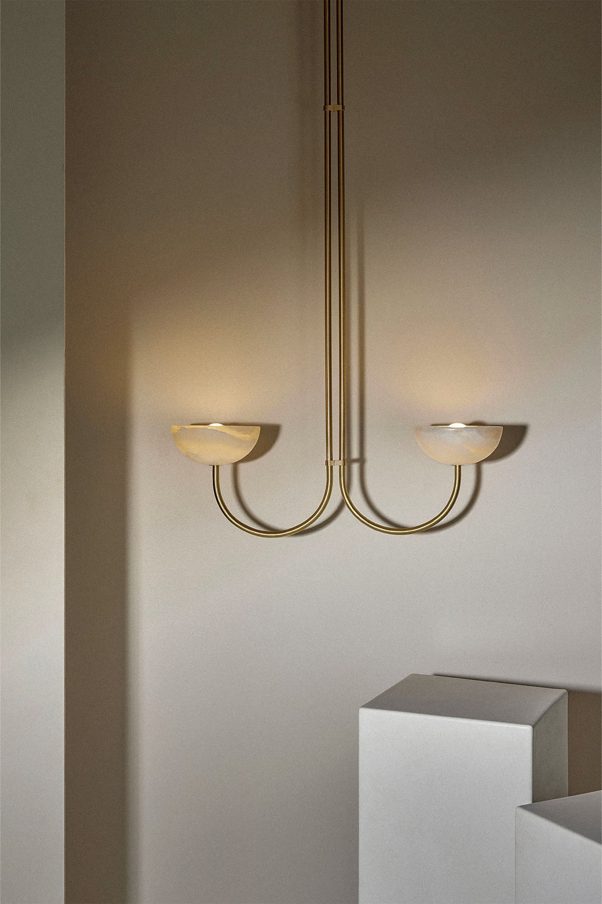Aurelia Double Pendant Light, Stone - Marz DesignsMarz Designs