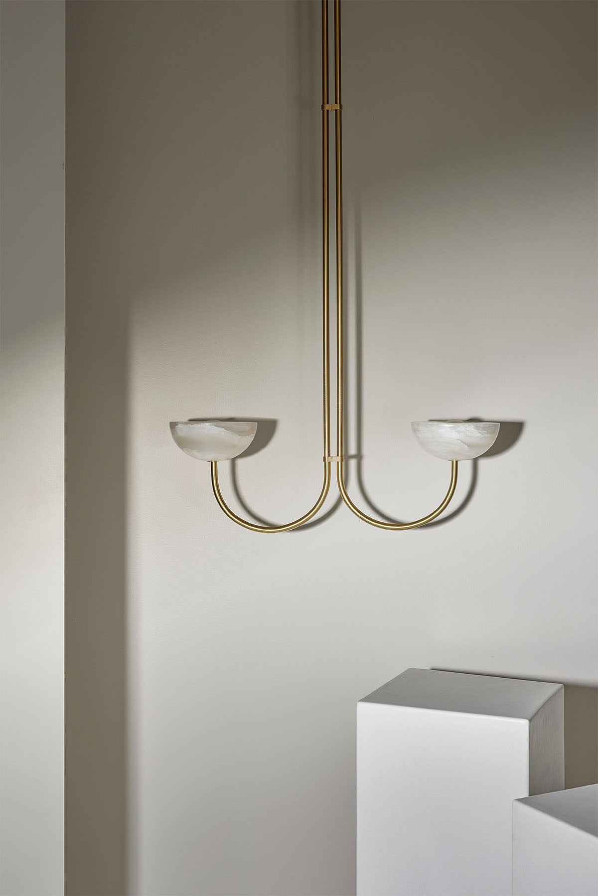 Aurelia Double Pendant Light, Stone - Marz Designs - Marz Designs - Aurelia Double Pendant Light, Stone