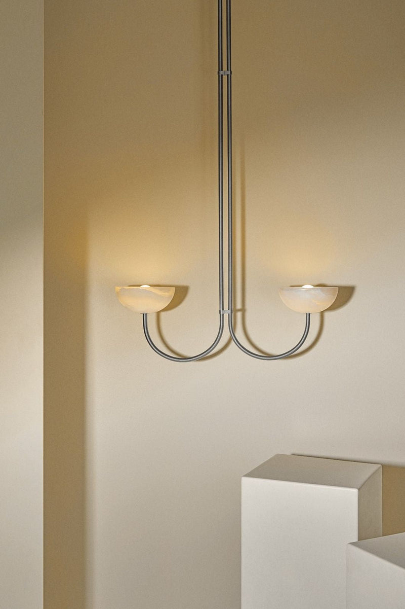 Aurelia Double Pendant, Stone - Marz DesignsMarz Designs
