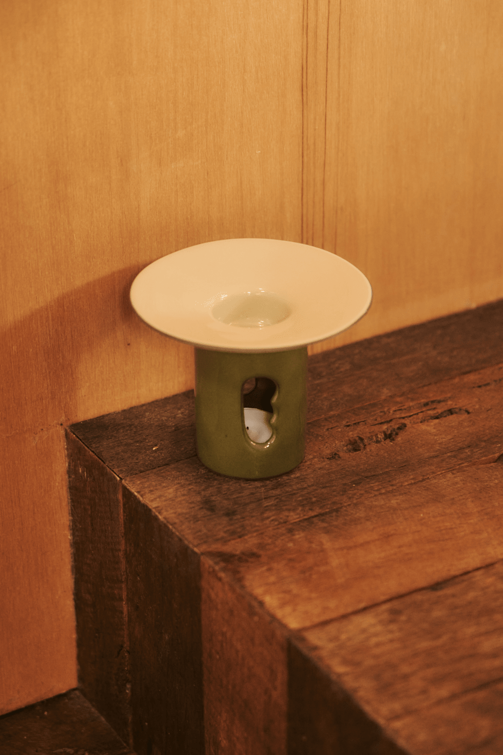 Black Blaze - Lumi√®re Oil Burner in Olive - Marz Designs - Marz Designs - Black Blaze - Lumi√®re Oil Burner in Olive