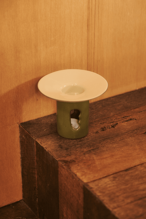 Black Blaze - Lumi√®re Oil Burner in Olive