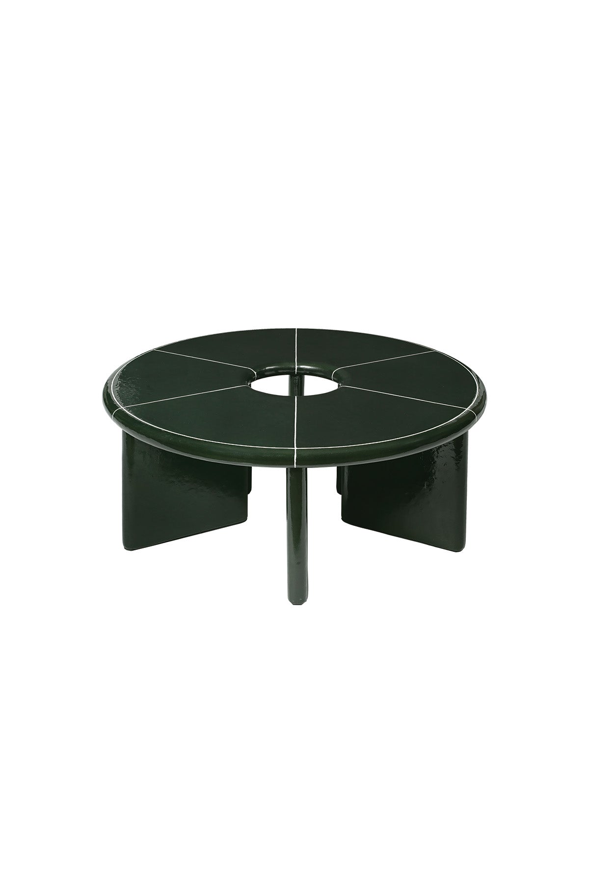 Ferm Living Deya Coffee Table - Dia 80 - Dark Green