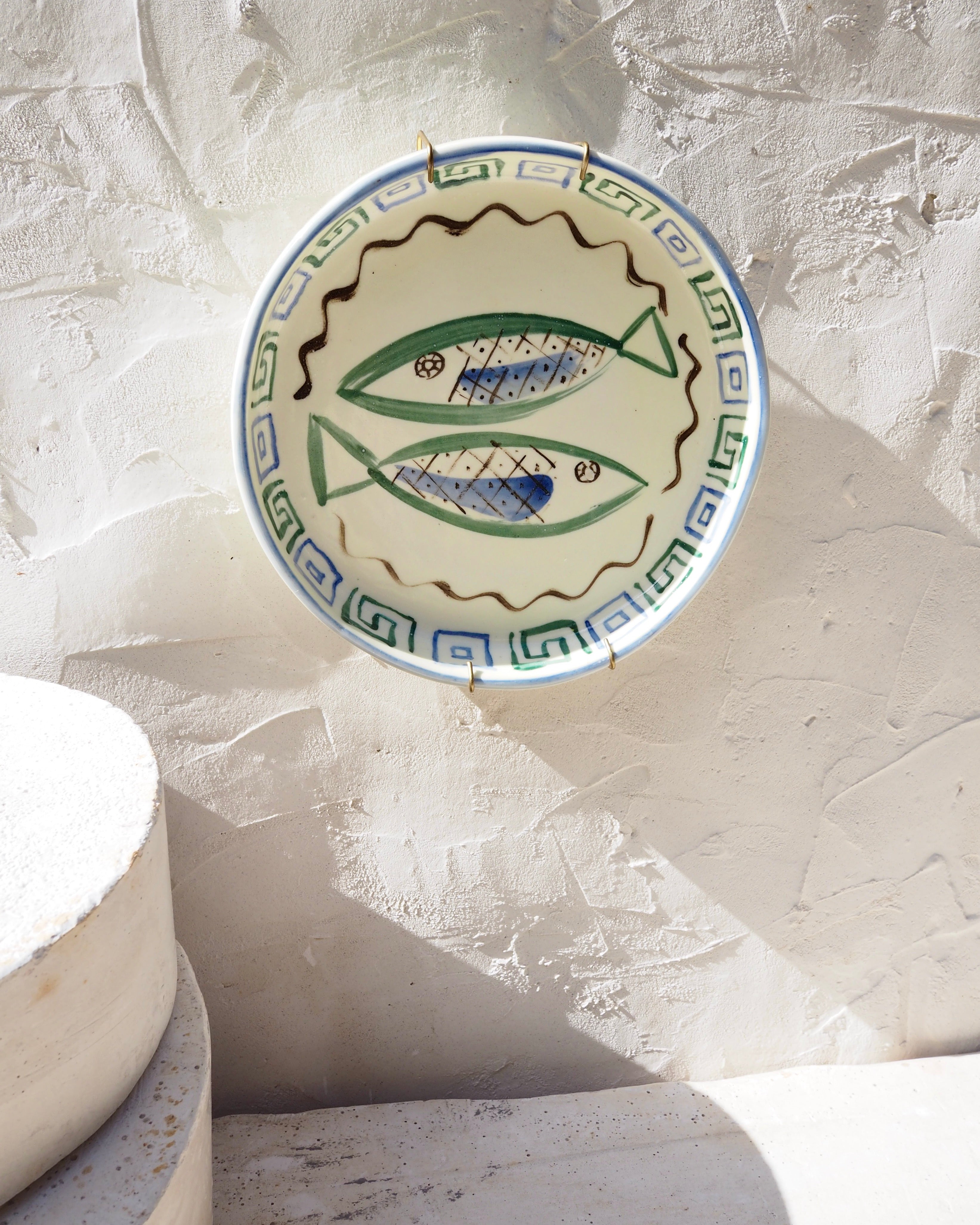 Di Lunedi Sardine Plate - Greek Key - Marz DesignsDi Lunedi