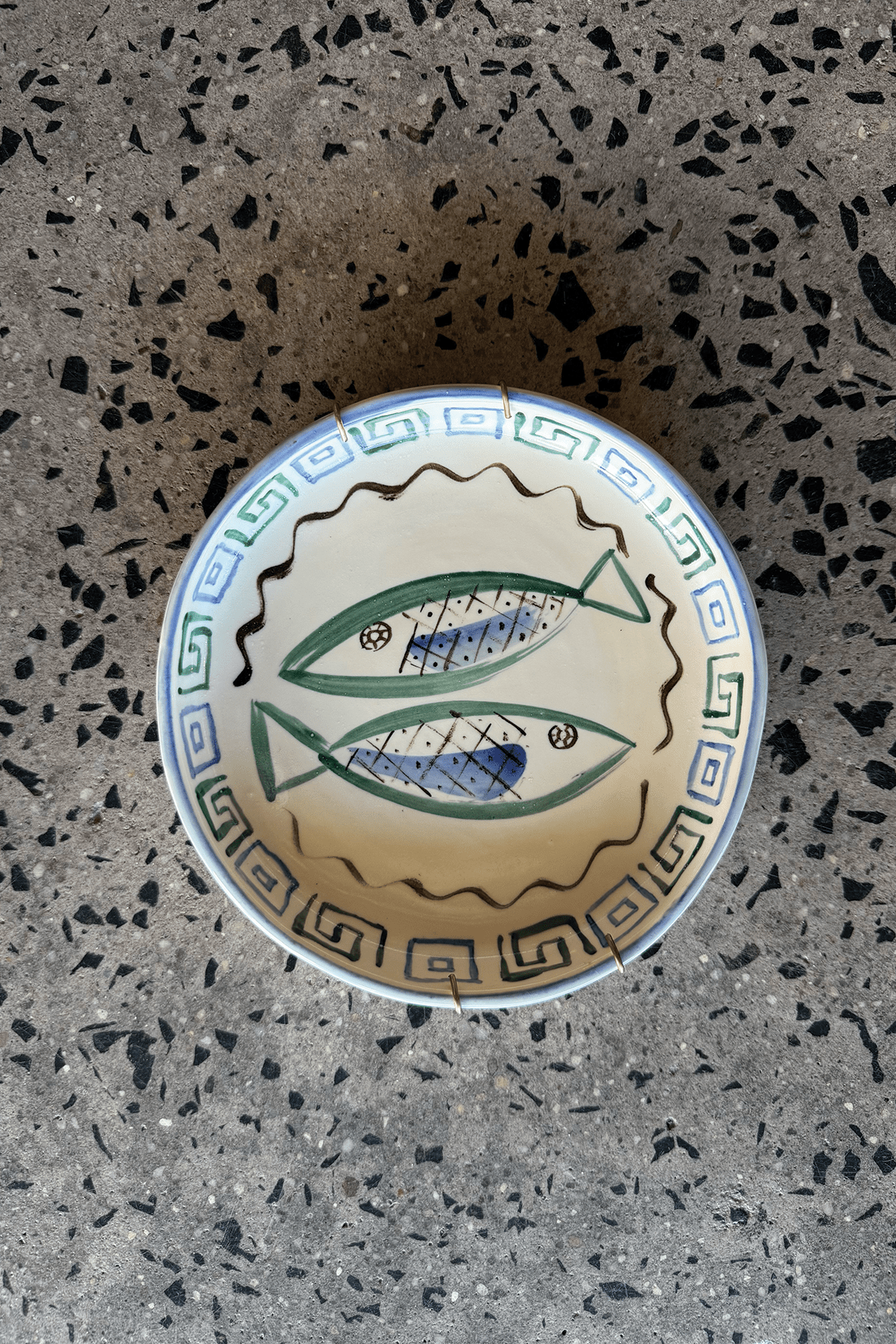 Di Lunedi Sardine Plate - Greek Key - Marz DesignsDi Lunedi