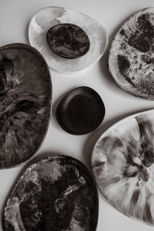 Dinosaur Designs - Large Pebble Platter - Lemon