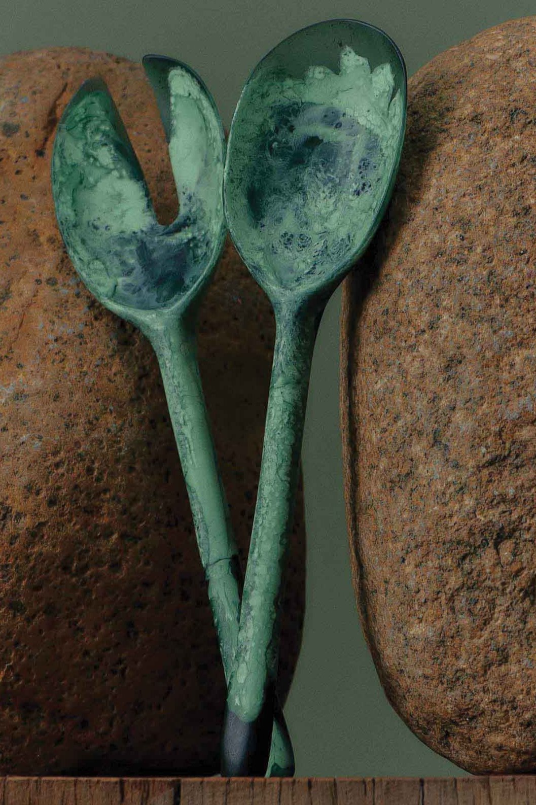 Dinosaur Designs Long Stone Servers - Tortoise - Marz Designs - Dinosaur designs -
