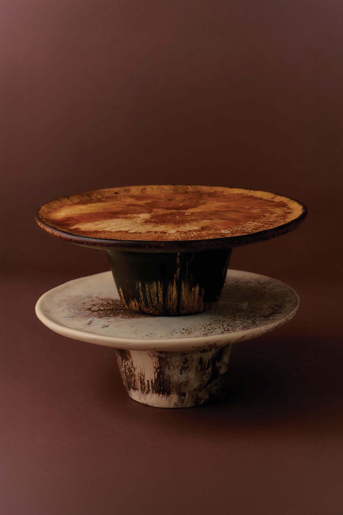 Dinosaur Designs · Temple Cake Stand · Dark Horn - Marz Designs - Dinosaur designs - Dinosaur Designs · Temple Cake Stand · Dark Horn