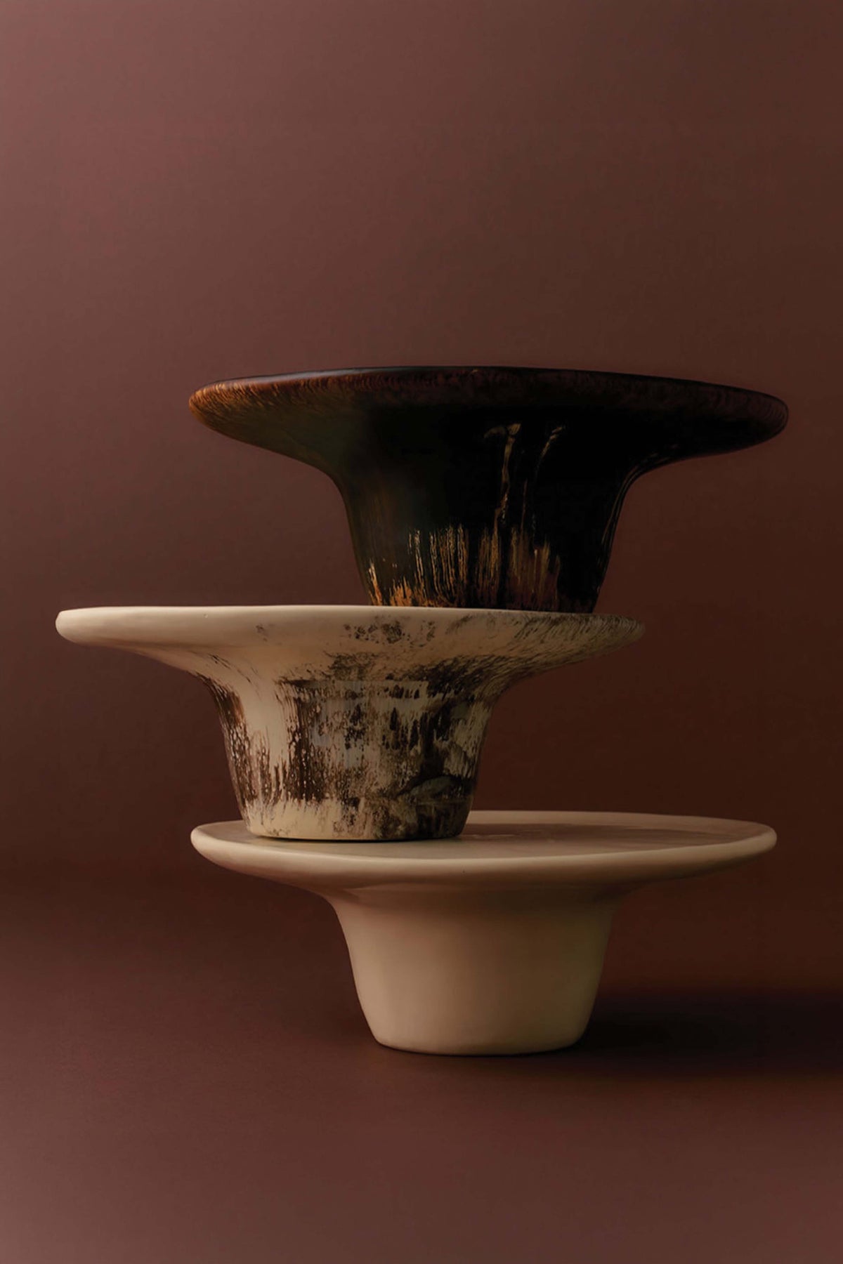 Dinosaur Designs · Temple Cake Stand · Dark Horn - Marz Designs - Dinosaur designs - Dinosaur Designs · Temple Cake Stand · Dark Horn
