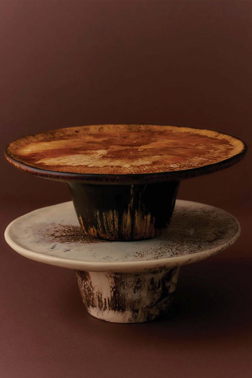 Dinosaur Designs - Temple Cake Stand - Dark Horn