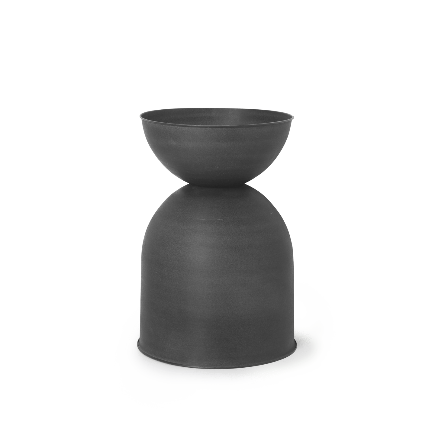 Ferm Hourglass Pot - Medium - Black - Marz DesignsFerm Living