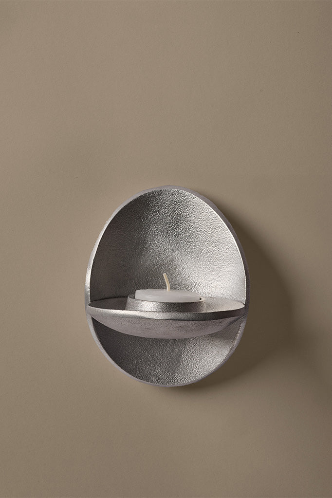 Ferm Living Agape Wall Tea Candle Holder - Aluminium - Marz Designs - Ferm Living - Ferm Living Agape Wall Tea Candle Holder - Aluminium