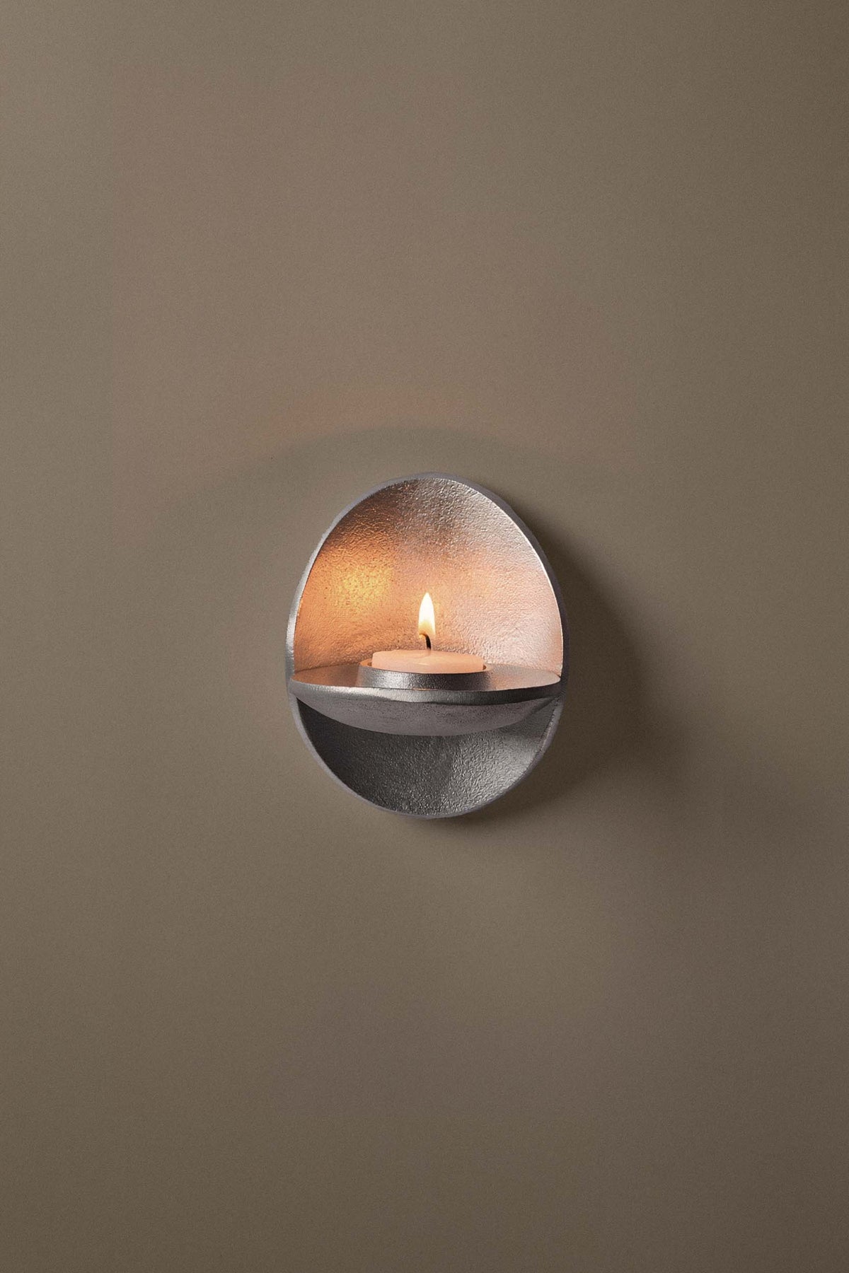 Ferm Living Agape Wall Tea Candle Holder - Aluminium - Marz Designs - Ferm Living - Ferm Living Agape Wall Tea Candle Holder - Aluminium