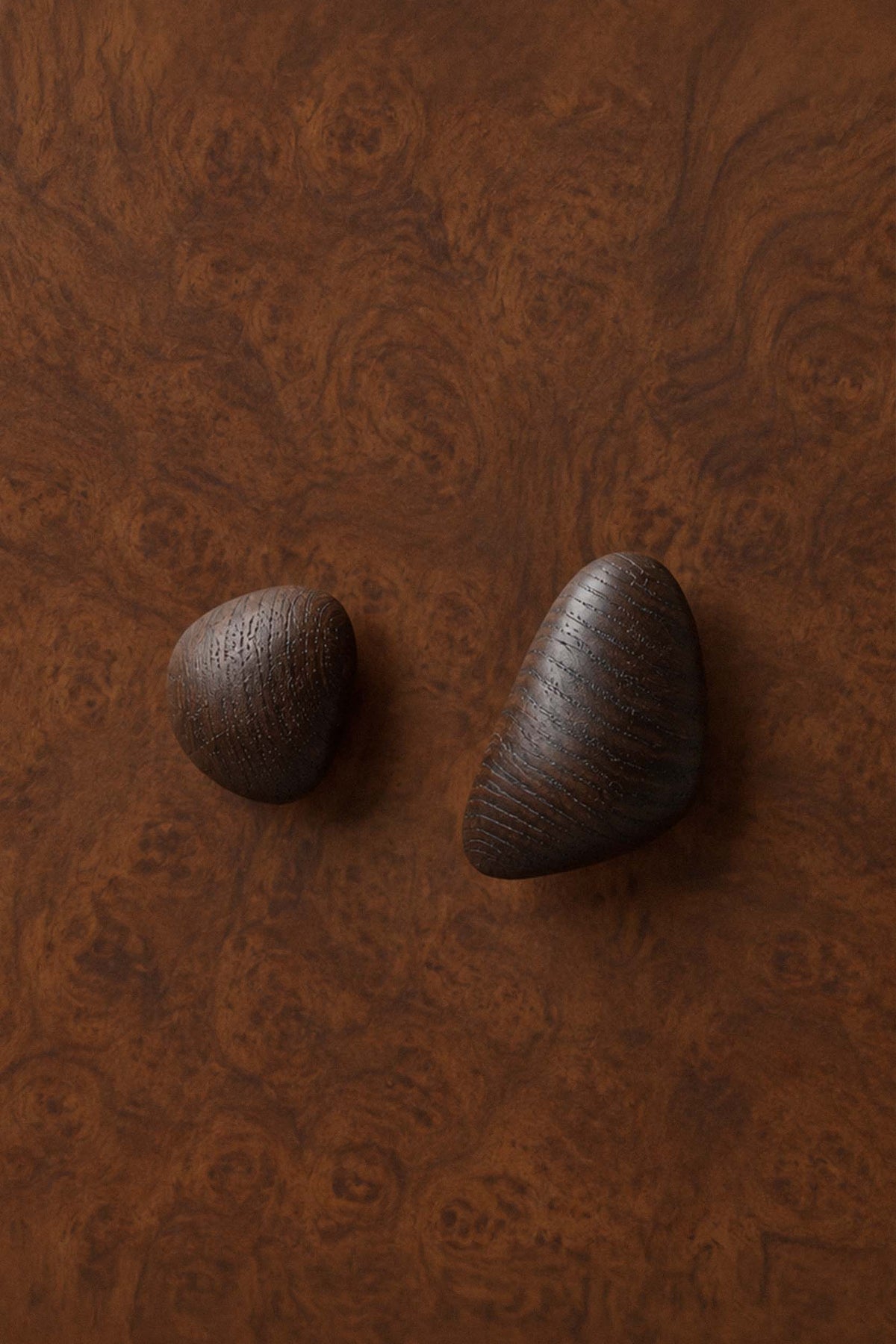 Ferm Living - Cairn Hooks - Set of 2 - Dark Brown - Marz Designs - Ferm Living - Ferm Living - Cairn Hooks - Set of 2 - Dark Brown