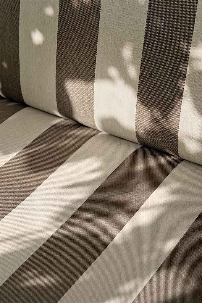 Ferm Living Desert 3 Seater - Stripe Black/Chocolate - Marz Designs - Ferm Living - Ferm Living Desert 3 Seater - Stripe Black/Chocolate