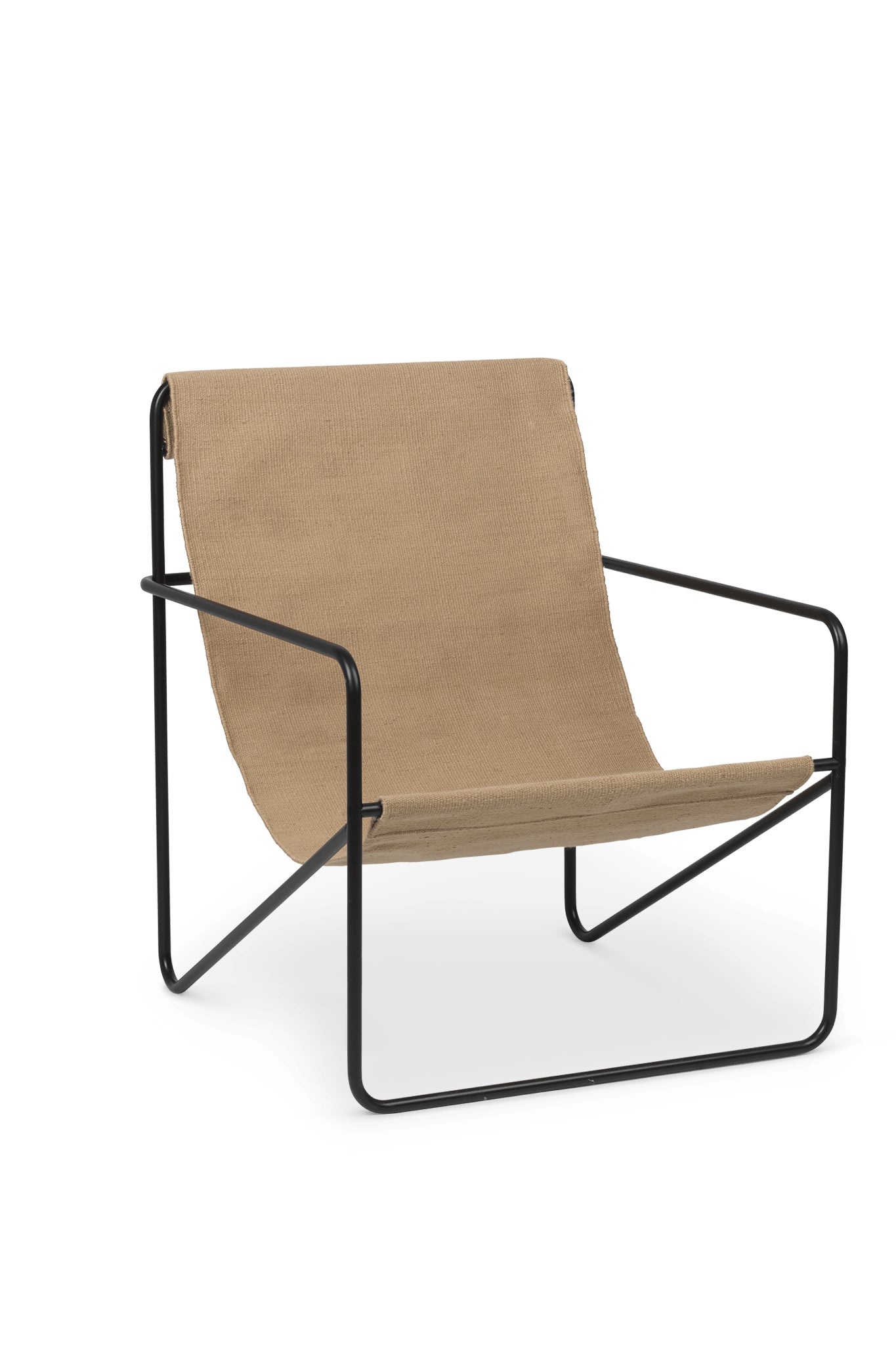 Ferm Living Desert Lounge Chair - Cashmere, Black - Marz DesignsFerm Living
