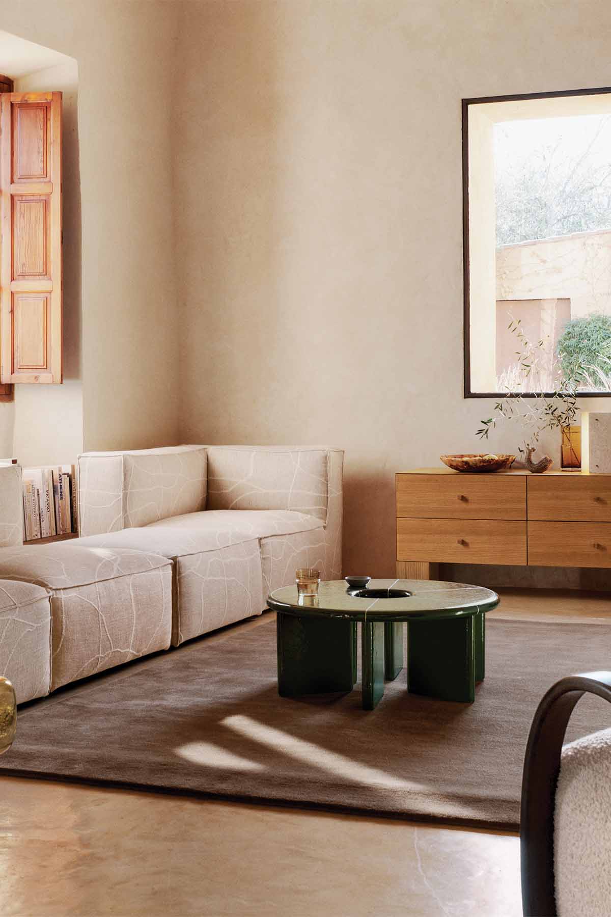 Ferm Living Deya Coffee Table - Dia 80 - Dark Green - Marz Designs - Ferm Living - Ferm Living Deya Coffee Table - Dia 80 - Dark Green