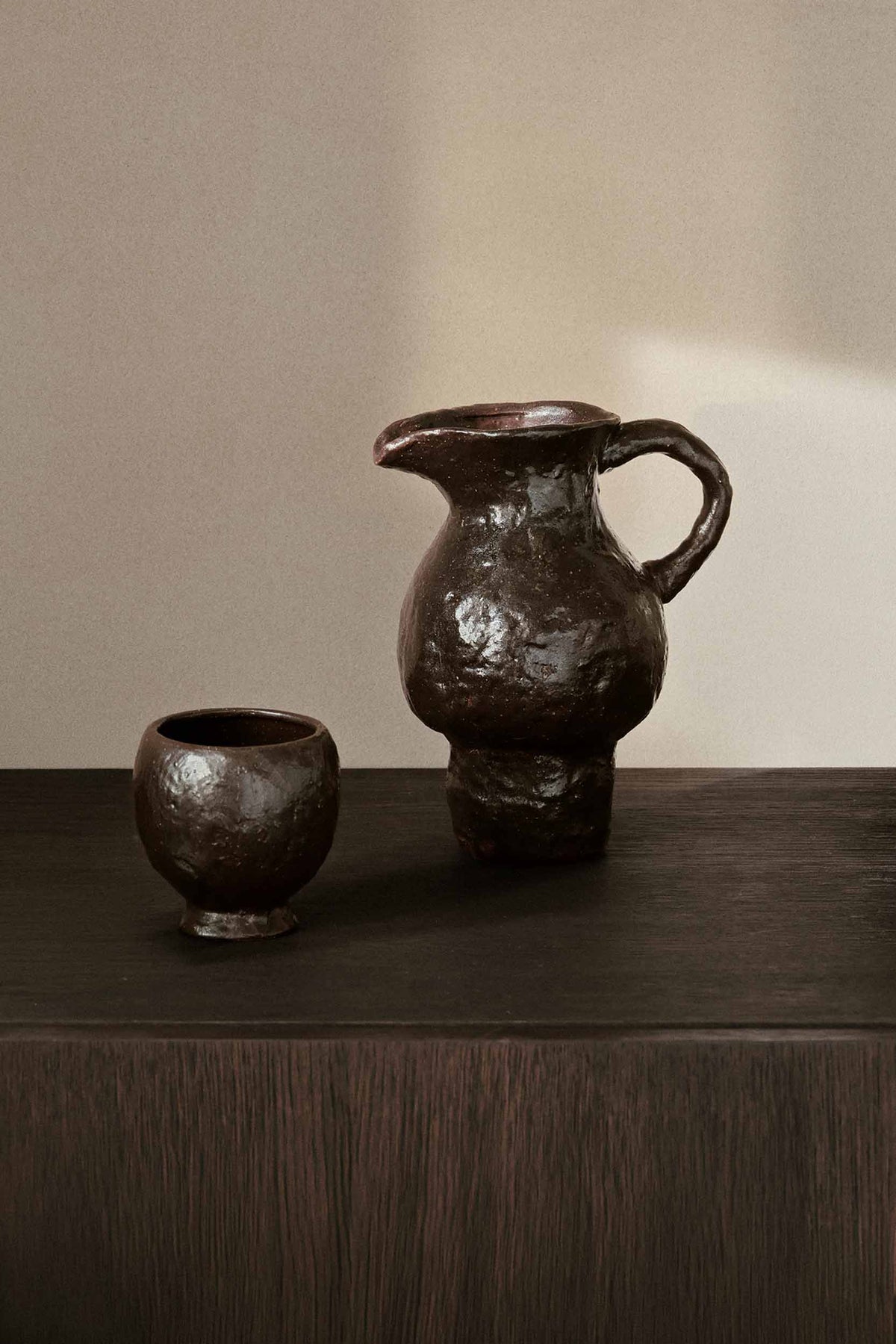 Ferm Living Doro Jug - Coffee - Marz Designs - Ferm Living - Ferm Living Doro Jug - Coffee