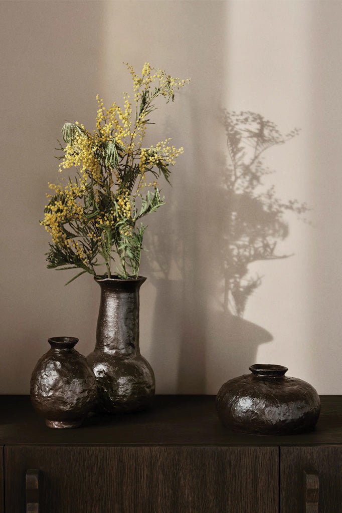 Ferm Living Doro Vase, H27 - Coffee - Marz Designs - Ferm Living - Ferm Living Doro Vase, H27 - Coffee