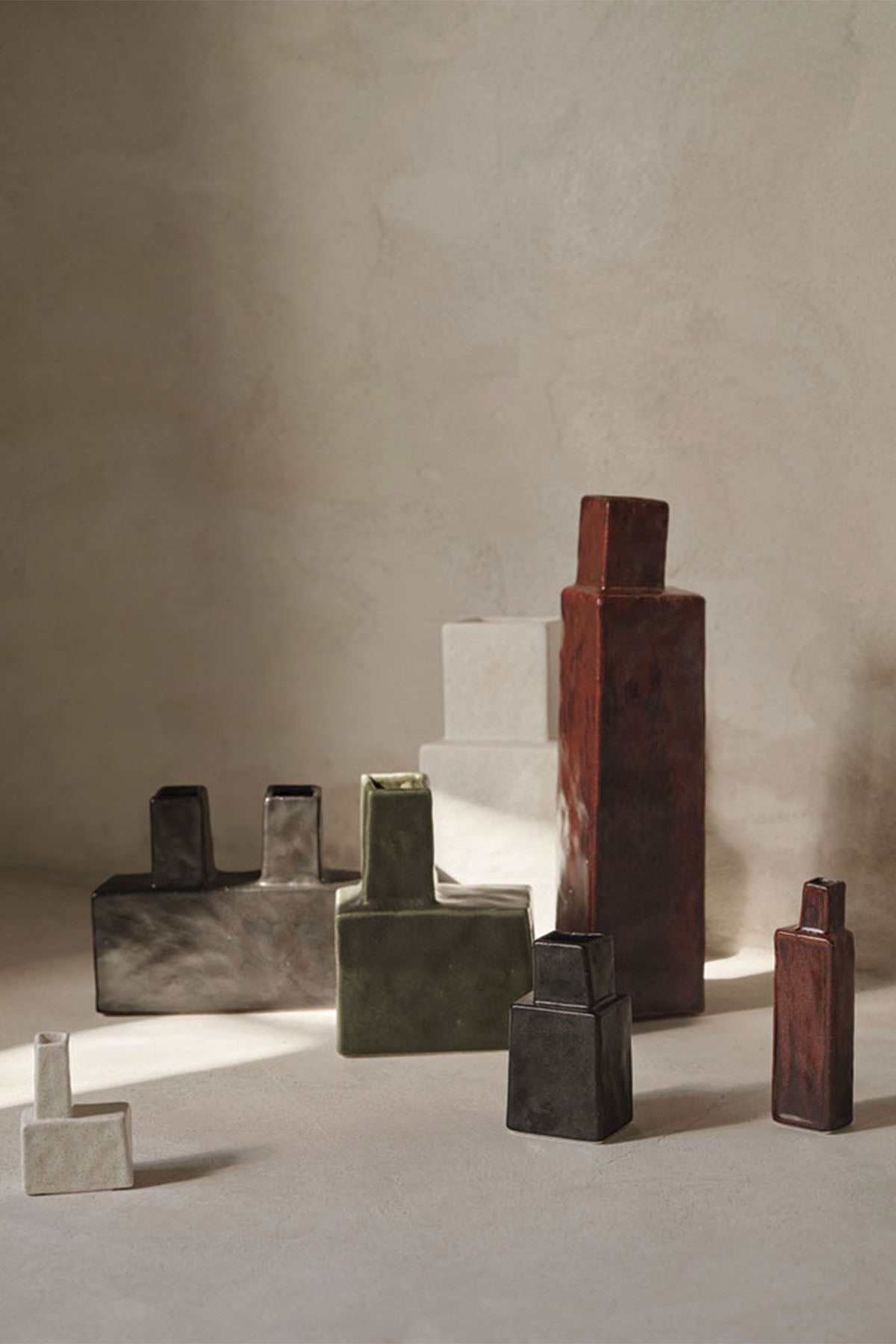 Ferm Living Koa Vase, H20 - Dark Sage - Marz DesignsFerm Living