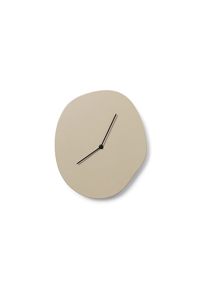 Ferm Living Melt Wall Clock - Cashmere - Marz Designs - Ferm Living - Ferm Living Melt Wall Clock - Cashmere