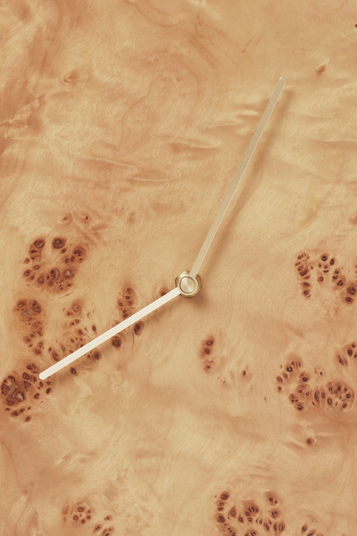 Ferm Living Melt Wall Clock - Natural Burl - Marz Designs - Ferm Living - Ferm Living Melt Wall Clock - Natural Burl
