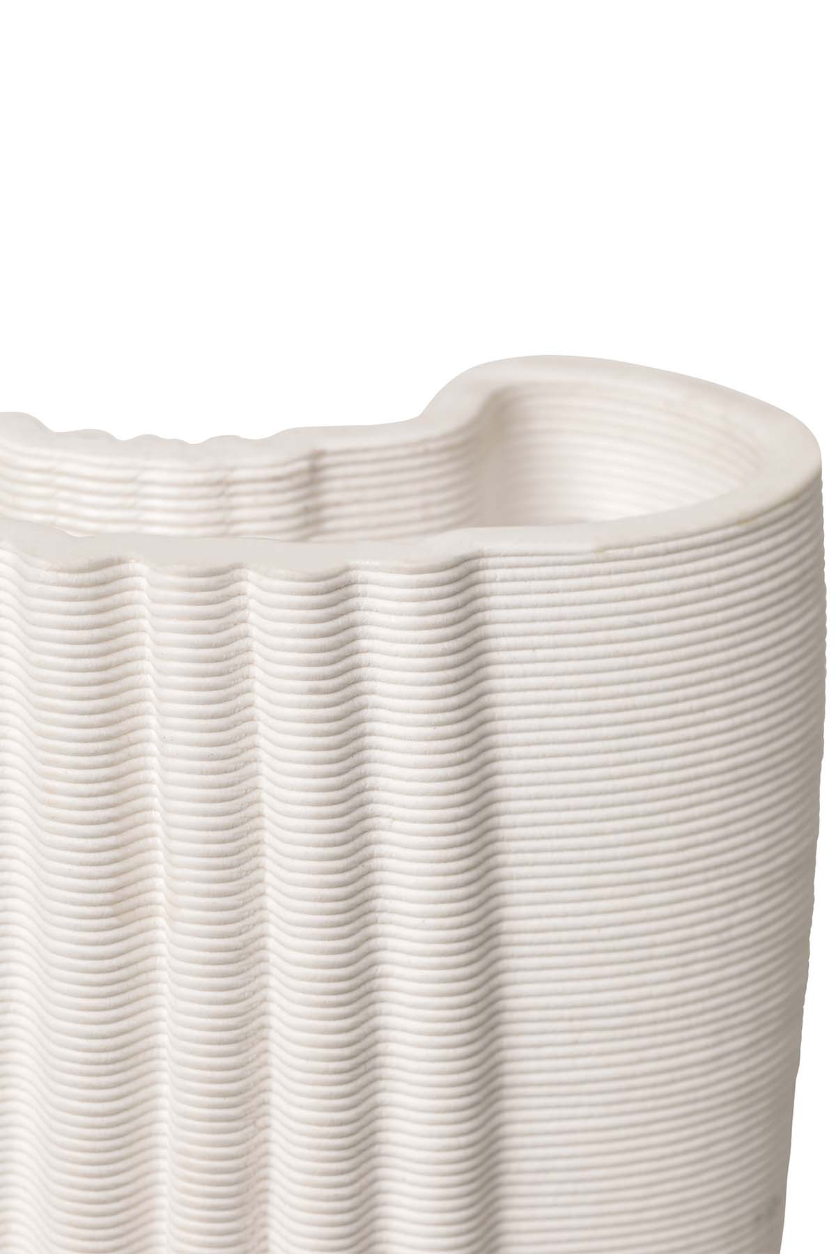 Ferm Living, Moire Vase Large - Offwhite - Marz Designs - Ferm Living -