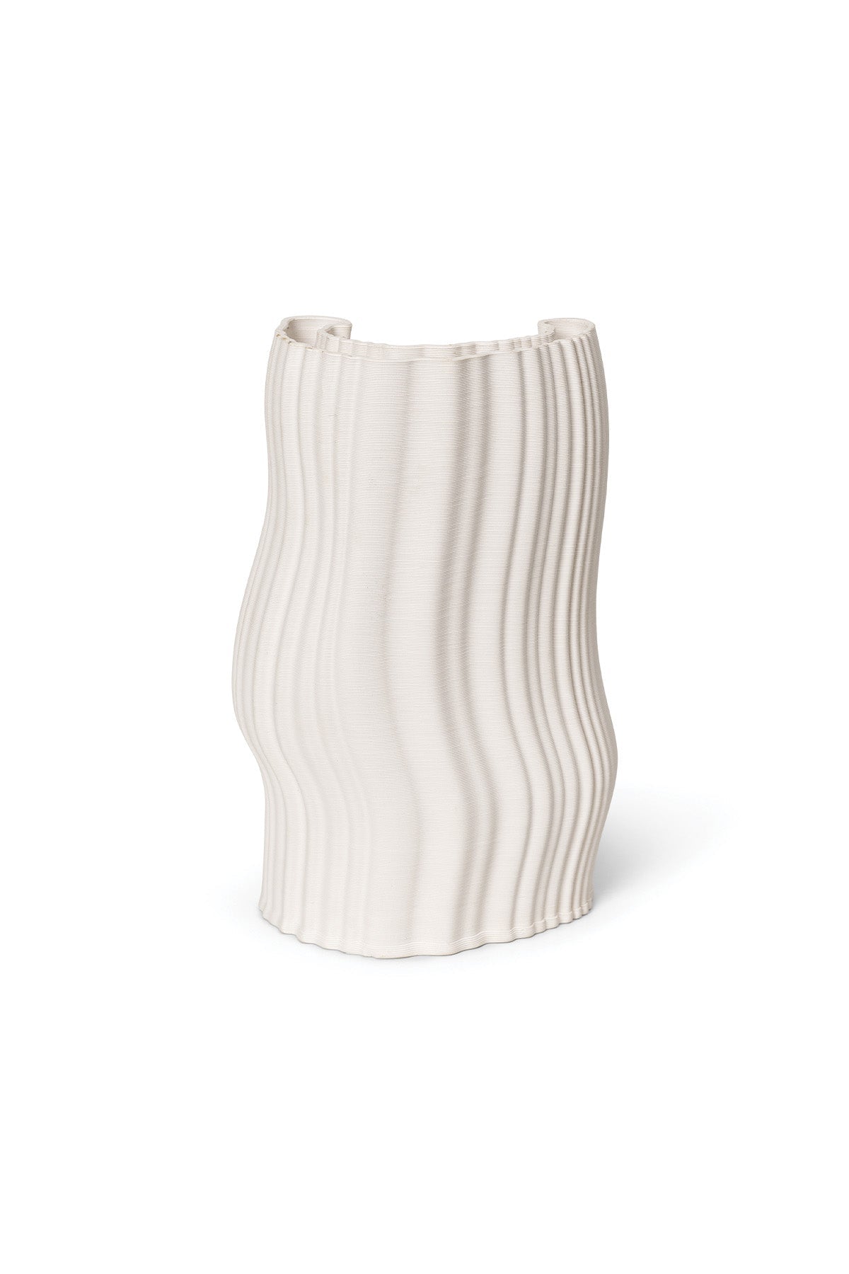 Ferm Living, Moire Vase Large - Offwhite - Marz Designs - Ferm Living - Ferm Living, Moire Vase Large - Offwhite