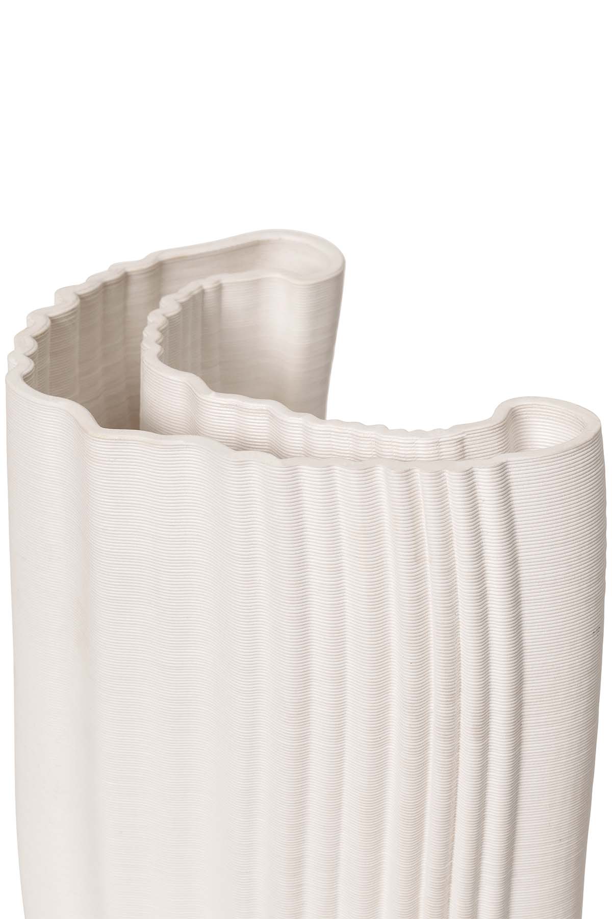Ferm Living, Moire Vase Large - Offwhite - Marz Designs - Ferm Living -