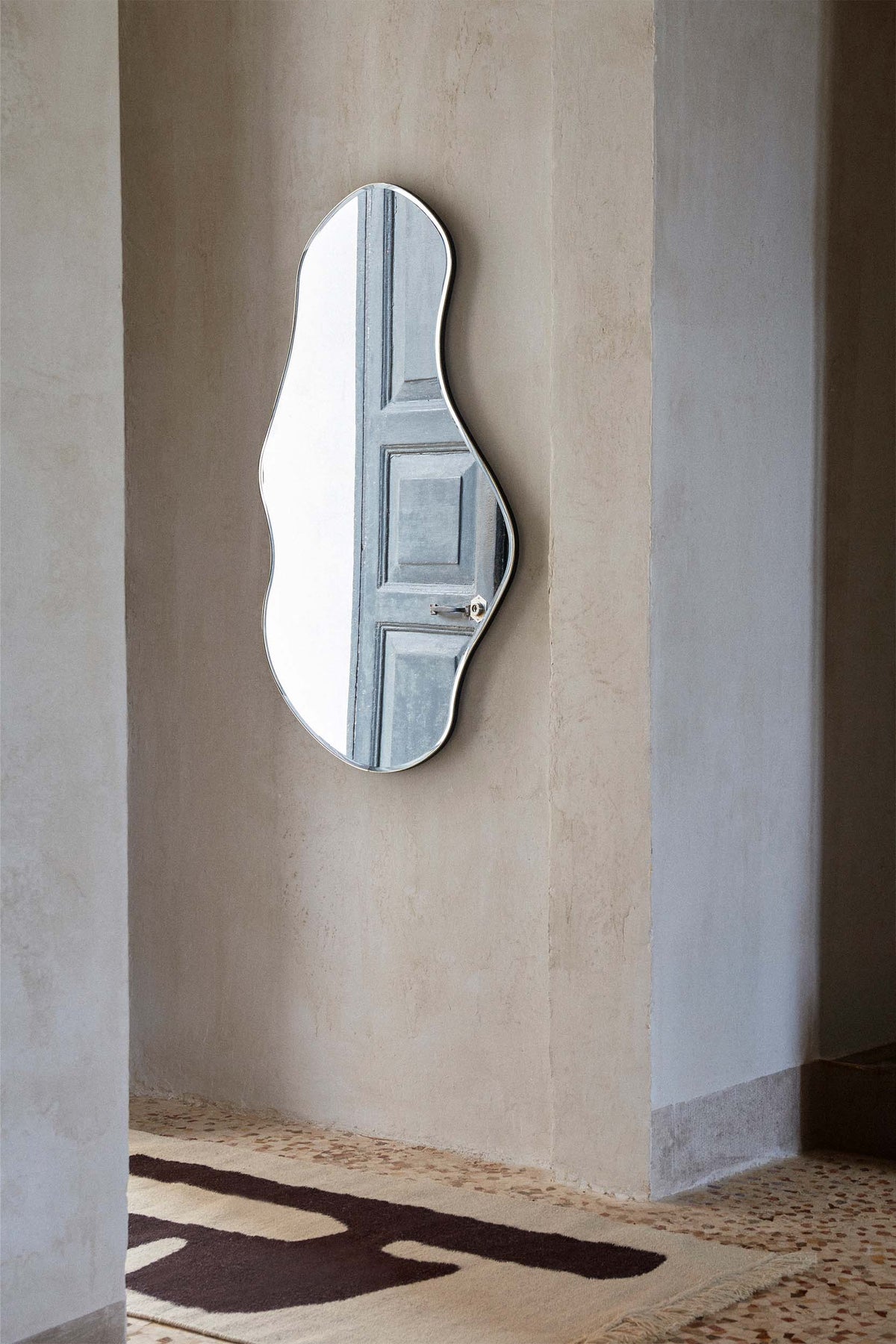 Ferm Living Pond Mirror in Brass - Large - Marz Designs - Ferm Living - Ferm Living Pond Mirror in Brass - Large