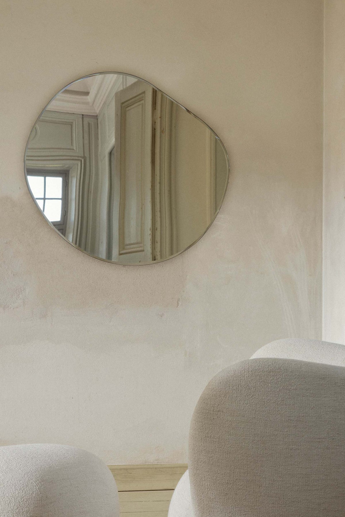 Ferm Living Pond Mirror in Brass - XL - Marz Designs - Ferm Living - Ferm Living Pond Mirror in Brass - XL