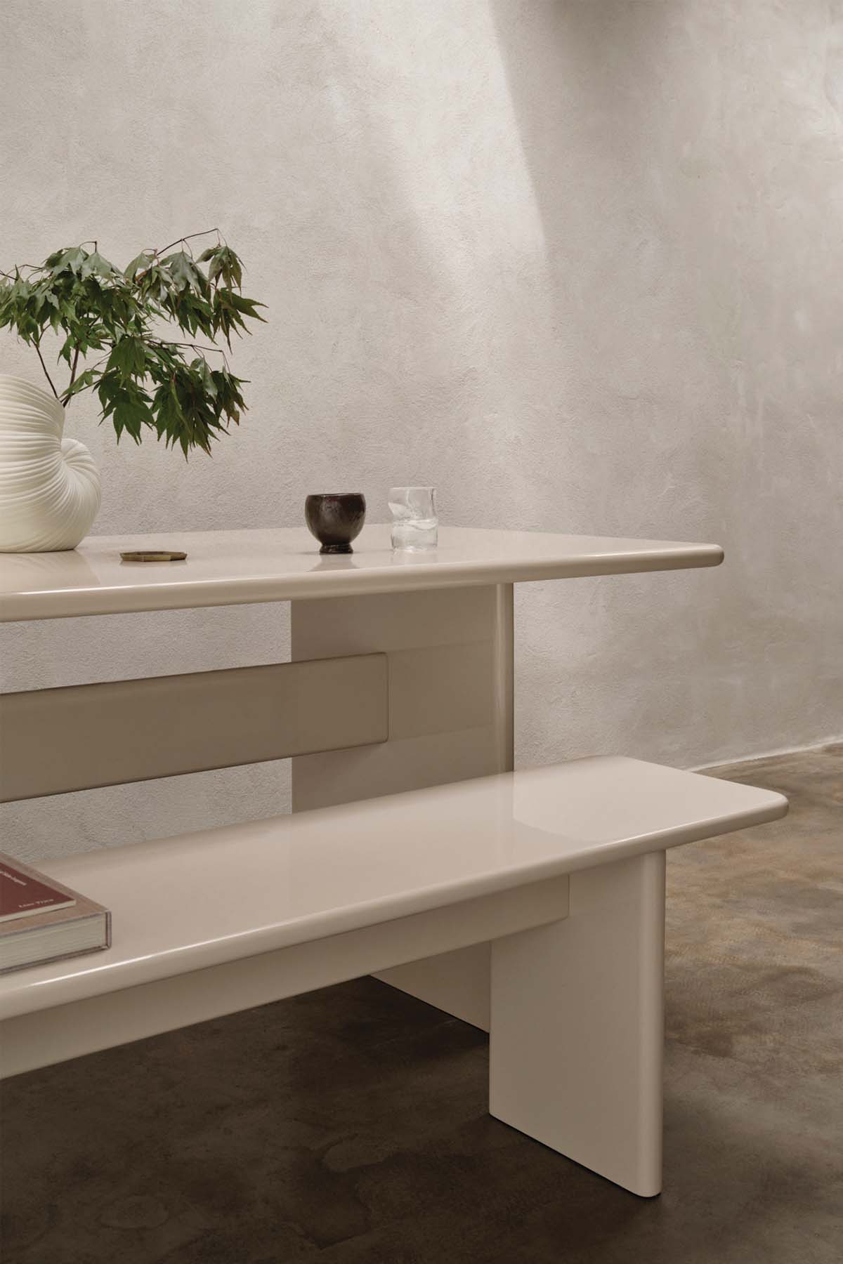Ferm Living - Rink Bench - Egg Shell - Marz Designs - Ferm Living -