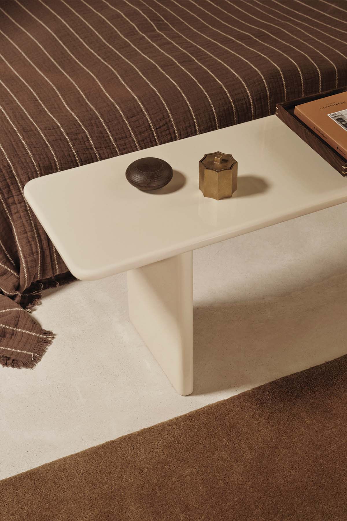 Ferm Living - Rink Bench - Egg Shell - Marz Designs - Ferm Living -