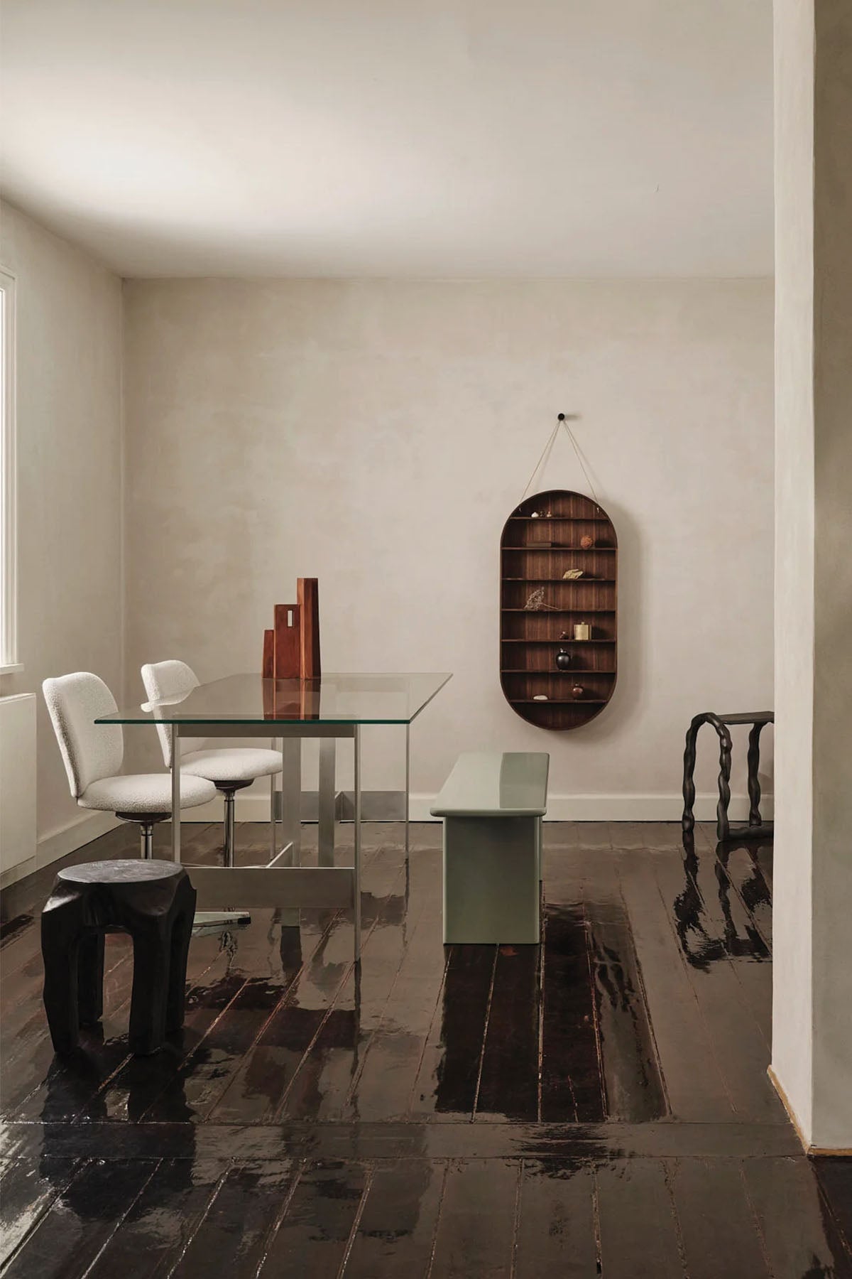 Ferm Living - Rink Bench - Tea Green - Marz Designs - Ferm Living - Ferm Living - Rink Bench - Tea Green