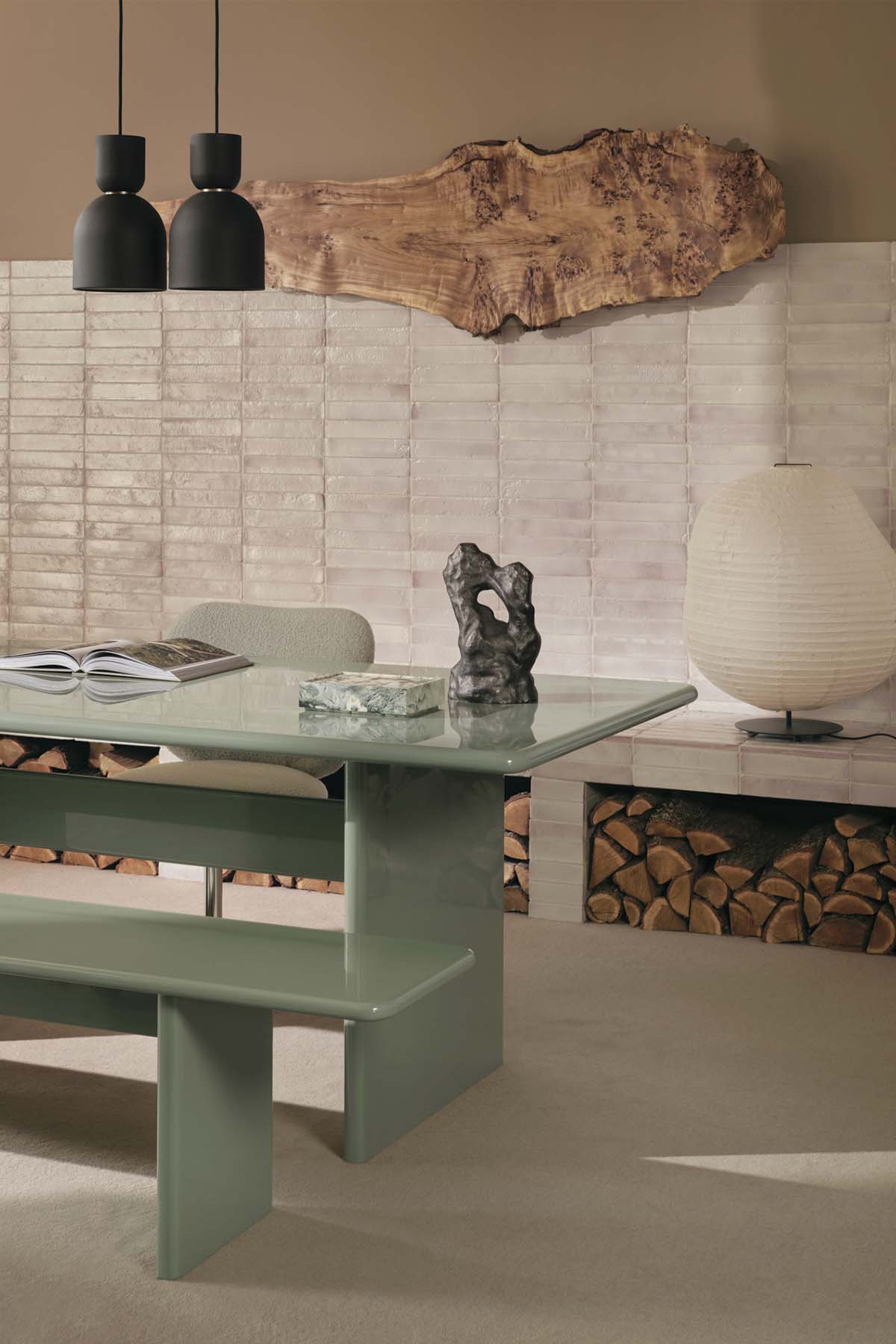 Ferm Living - Rink Dining Table - Tea Green - Marz DesignsFerm Living