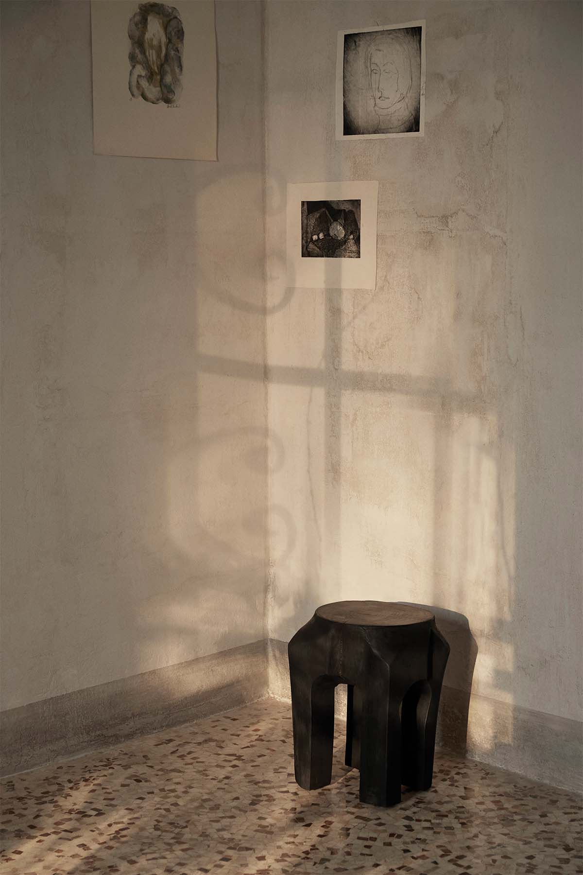 Ferm Living, Root Stool - Black Stained - Marz Designs - Ferm Living -