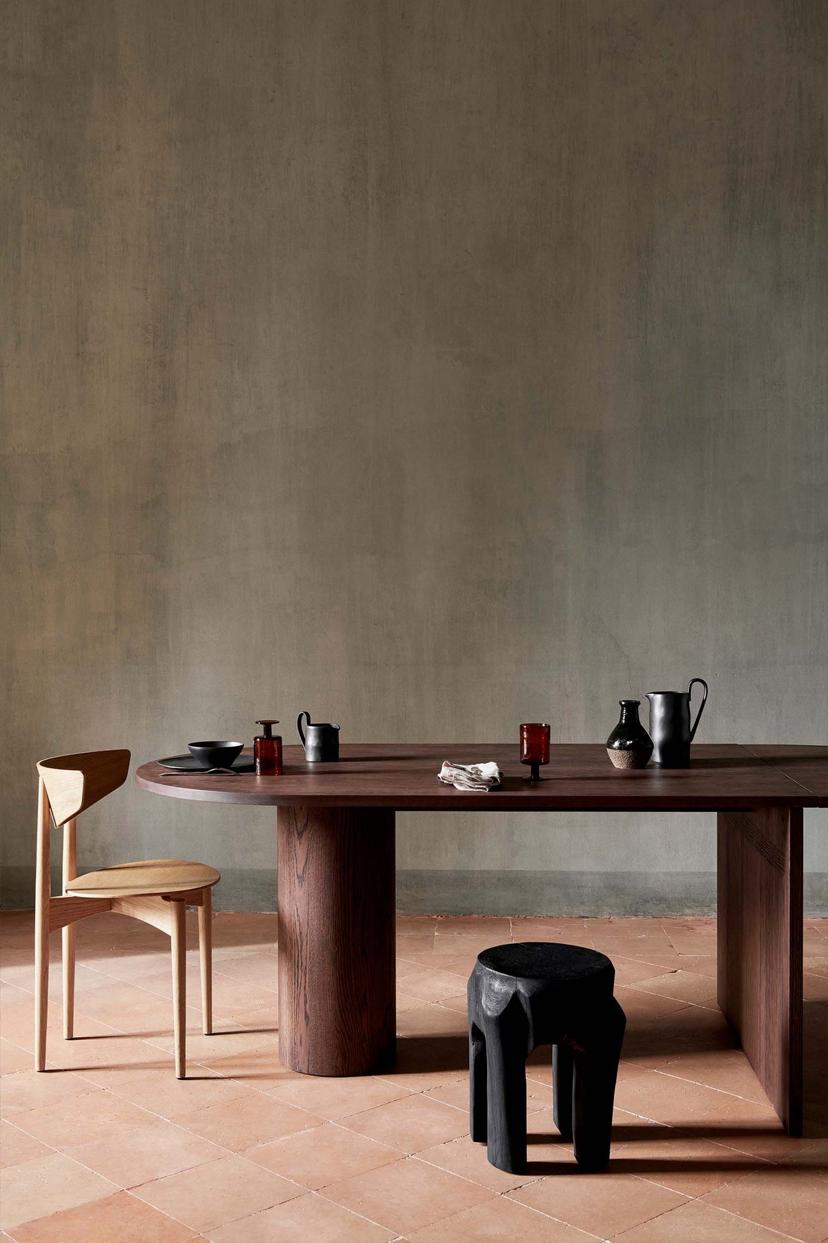 Ferm Living, Root Stool - Black Stained - Marz Designs - Ferm Living - Ferm Living, Root Stool - Black Stained